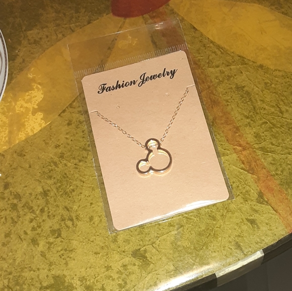 Gold Mickey Mouse Necklace - Picture 3 of 5